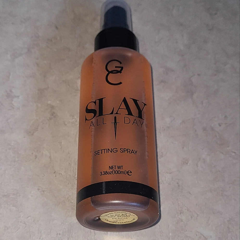 Gerard Cosmetics Slay All Day Setting Spray Peach Full Size 3.38 oz 100mL NIB